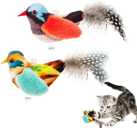 Interactive Cat Toys for Indoor Cats,Catnip and Feather,2Pcs by IPAWSPACE