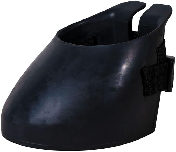 Dura-Tech Protective Rubber Horse Boot | Ultimate Hoof Protection | Ideal Between Trims or Lost Shoes | Easy Slip-On Style | Secure 1" Wide Adjustable Strap | Non-Slip Traction Bottom