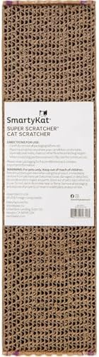 SmartyKat Super Scratcher Corrugated Cat Scratcher and Scratch Pad for Cats, Catnip Infused with Catnip, Scratchers for Indoor Cats and Kittens, Cardboard Scratching Post - Image 4