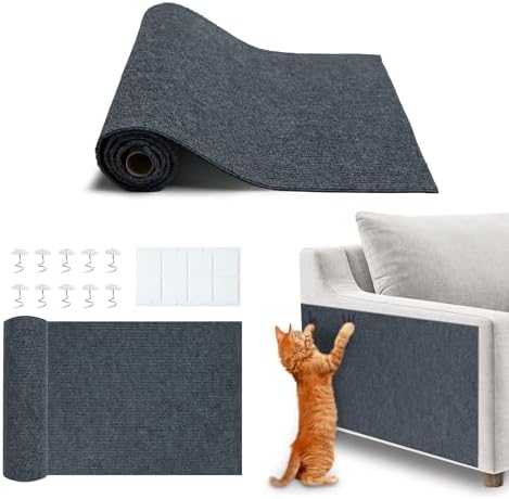 Catify Peel & Stick Cat Scratching Mat - Gray, L:39" by BestPetSuppliesLLC