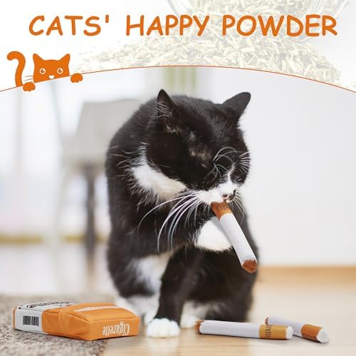 Nocciola Cat Toys, 3 Pack Funny Catnip Toys Filled with 100% Pure Organic Catnip, Safe Kitten Teething Chew and Kicker Toys, Stress Relieving Fun for Indoor Cats, Yellow - Image 4
