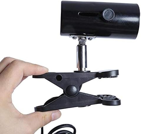 300W Metal HeatFish Tank Reptile Small Light Holder Clip On Lamp Light Rotatable Head Lampshade LED Light Box