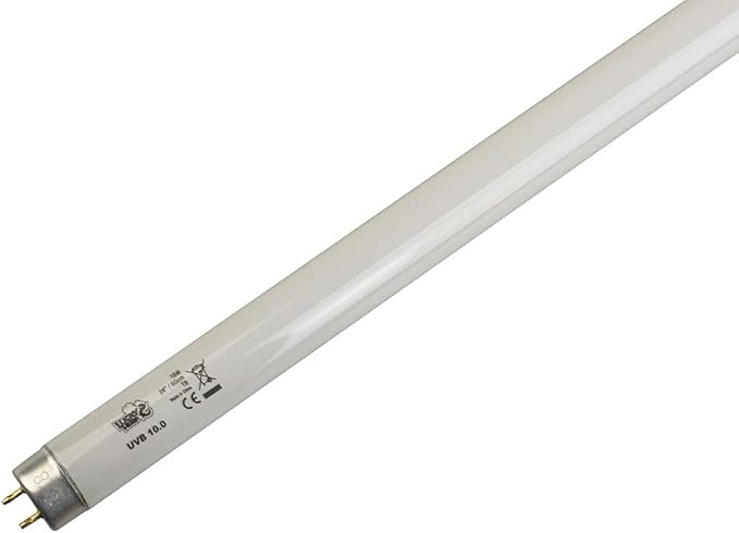LUCKY HERP 10.0 Fluorescent Desert Terrarium Bulb Lamp Tube,T8,18 Watt,24 Inches