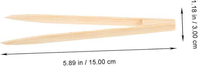 Garneck Bamboo Reptile Tweezer Pet Feeding Tool for Lizards Turtles Small Reptiles