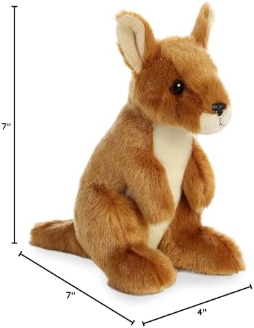 Aurora Mini Flopsie 7" Kangaroo Adorable Stuffed Animal - Image 4