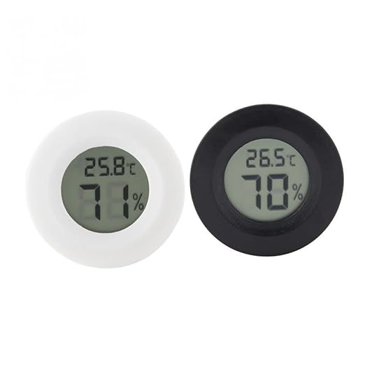 Kisangel 8pcs Digital Humidity Reptile Tank Accessories Indoor Thermometer for Home Temperature Humidity Reptile Pet Box Compact