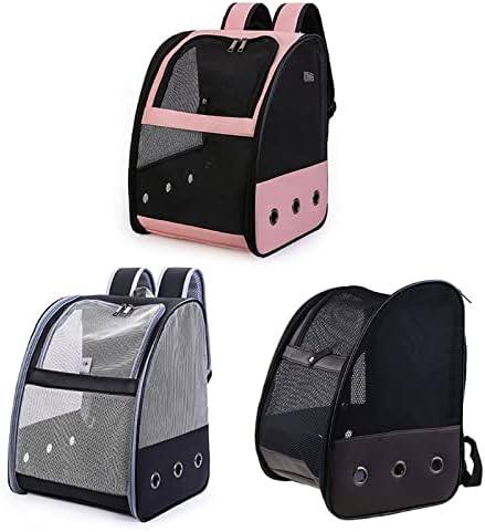 Birdcages Birdcage Breathable Sling Backpack Foldable Lightweight Outdoor Travel Multifunctional Pu Mesh Pet Parrot Parrot Bag,Pk