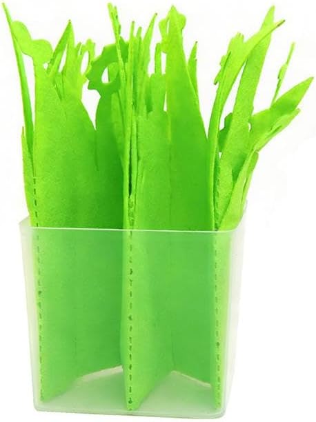 Humidifier with Artificial Plants for Reptiles, Humidifier with Water Basin, Humidification System for Frogs, Green