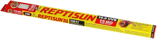 DBDPet Bundle with Zoomed Reptisun 22" 10.0 T5HO UV-B Bulb - Includes Attached Pro-Tip Guide - Great for Bearded Dragons, and Chameleons