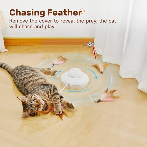 Potaroma Cat Toys Chargeable, 3in1 Hide and Seek, Interactive Fun - Image 5