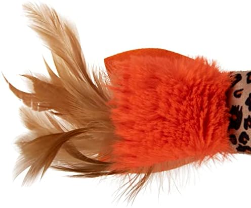 SmartyKat Instincts HappyNip Fin Frenzy Fish Kicker Crinkle Plush Cat Toy, Contains Catnip & Silvervine - Orange/Beige, One Size - Image 7