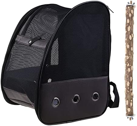 Birdcages Birdcage Breathable Sling Backpack Foldable Lightweight Outdoor Travel Multifunctional Pu Mesh Pet Parrot Parrot Bag,Zn