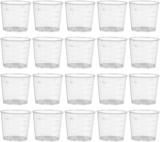 BESTYASH 30pcs Reptile Food Measuring Cups 20ml Washable Feeding Bowls for Geckos and Crawling Pets Terrarium Water Food Dishes