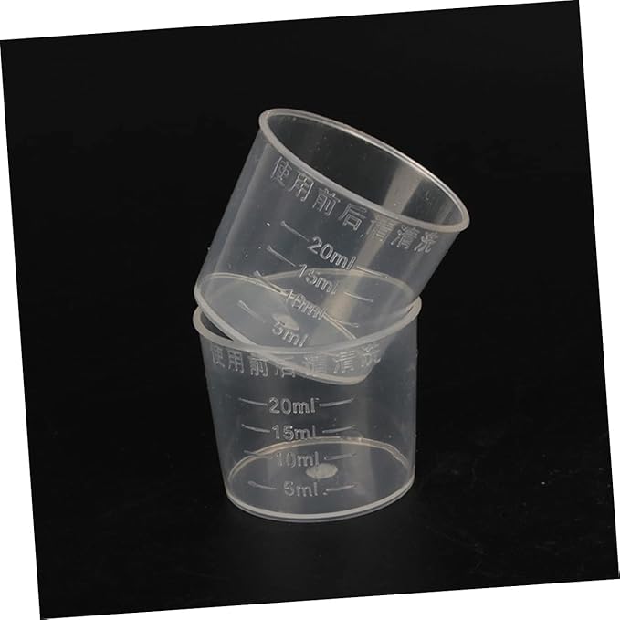 Abaodam 30Pcs Reusable Measuring Cups for Reptiles Feeding Dish for Lizard Gecko Snake Safe Food Water Containers for Pets for Daily Feeding Control