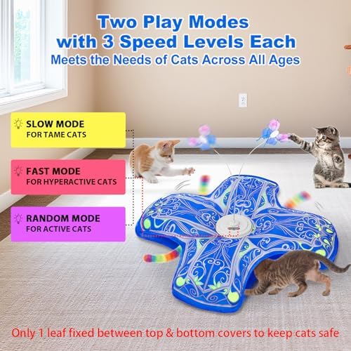 Interactive Cat Toys for Indoor Cats,Automatic Kitten Tunnel Toy - Image 4