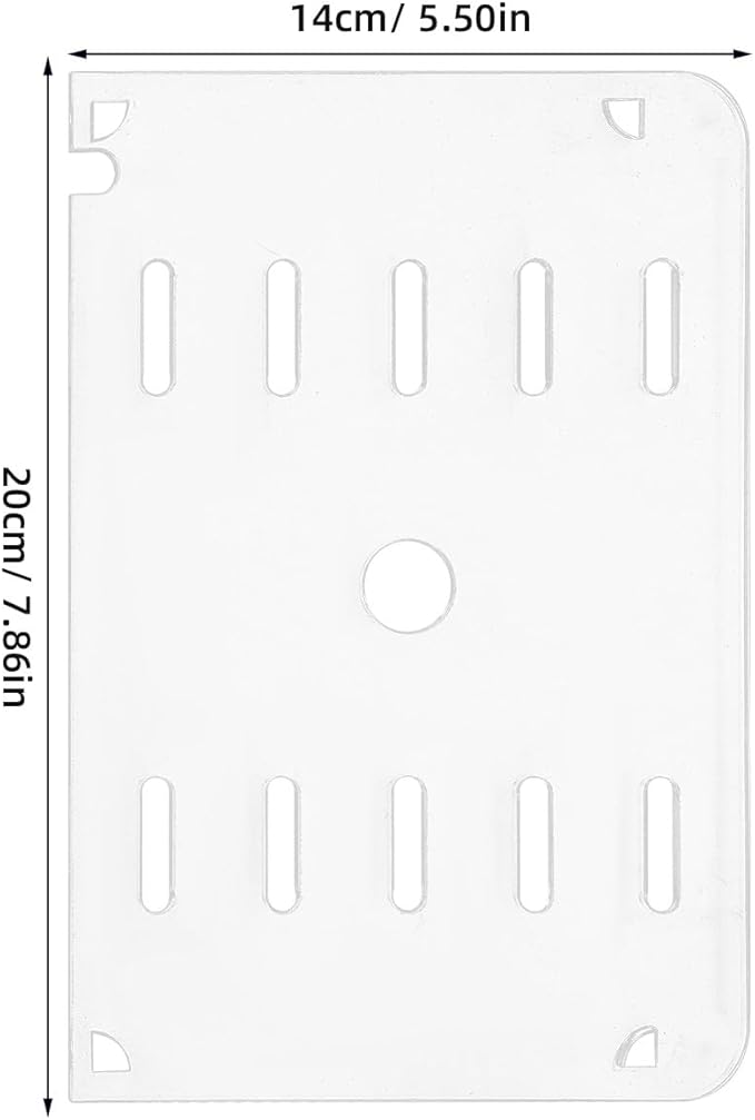 Fish Tank Top Cover Lid - Clear Acrylic Anti-Jump Tank Lid for Aquarium Terrarium Breeder and Pet Habitat Protection from Jumping Out Protect Cat 20x14cm/7.9x5.5''