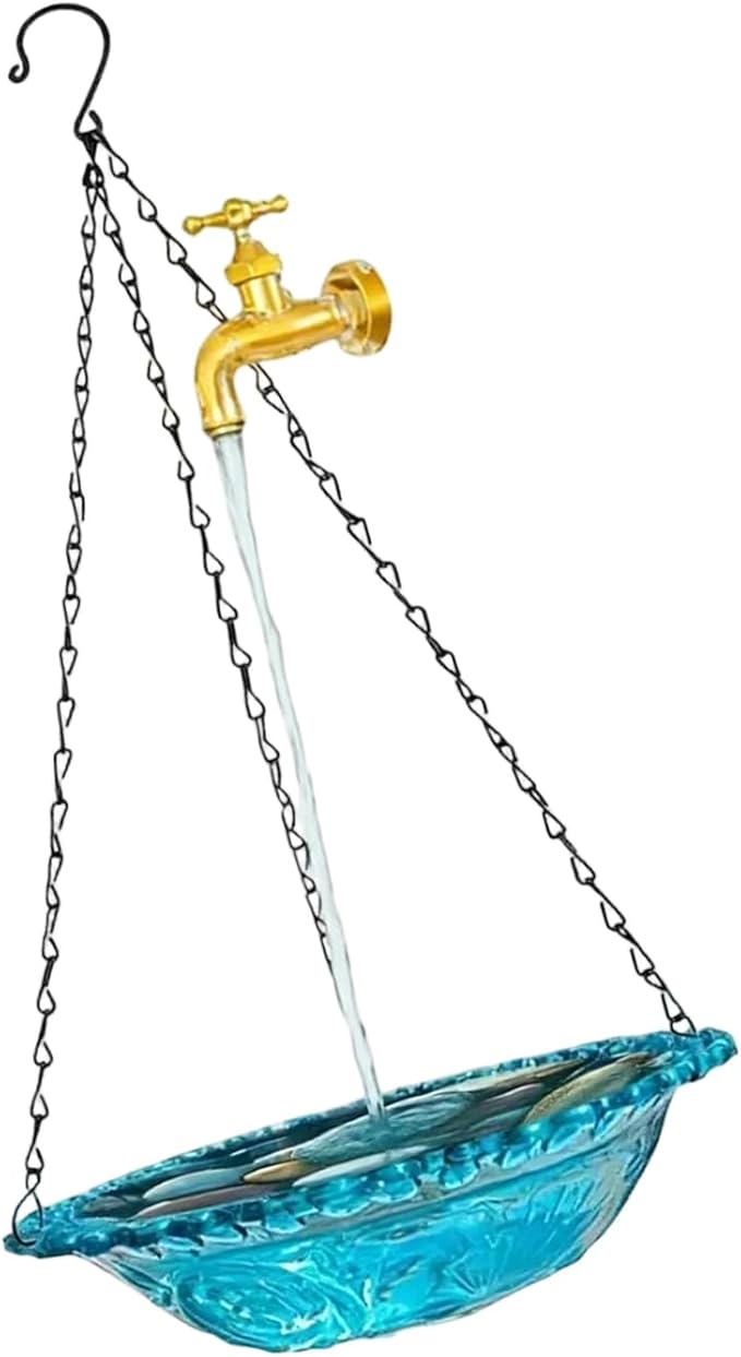 Adjustable Water Flows Outdoor Bird Feeder USB Power Easy Setups Bird Water Drinker Ideal for Garden Use Garden Decorations Outdoor