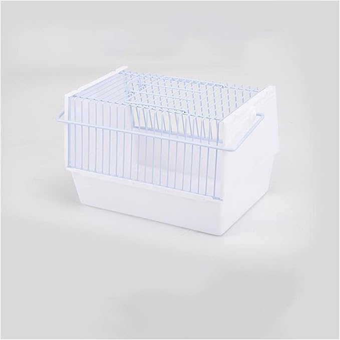 Breathable Small Bird Travel Cage with Feeding Cups, Portable Parrot & Cockatiel Carrier, Lightweight Travel Bag