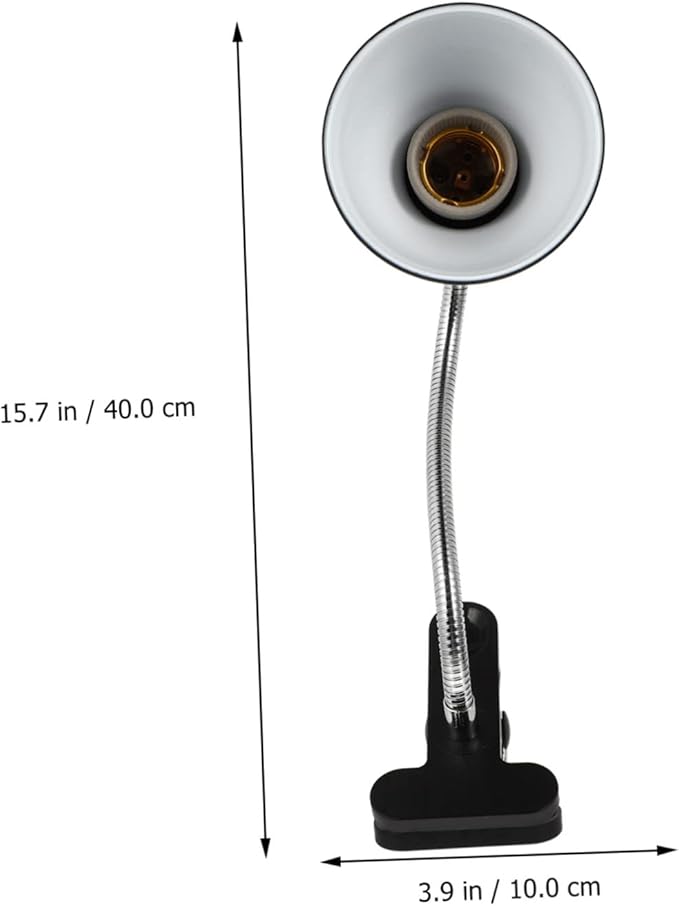 UKCOCO Reptile Heat Lamp Fixture Safe Materials Sunburn Light Easy Control Gecko Terrarium Shade