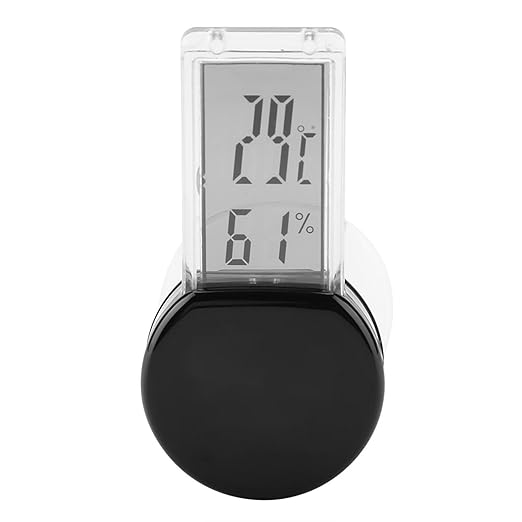 Reptile Hygrometer with Translucent Display IPX5 for Terrariums Tanks and Habitats