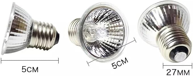 UVA+UVB 25/50/75W Reptile Heat Basking Light Bulb Lamp for Reptiles (75W - 8PCS)