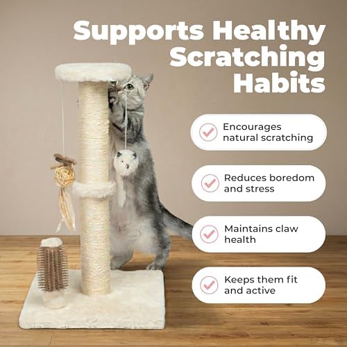 Best Pet Supplies Catify Cat Scratching Post - Beige H: 25" - Image 4