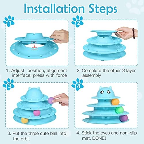 UPSKY 20 PCS Cat Toys Set with Teaser, Mice, Spring, and Various Ball Toys - Image 4