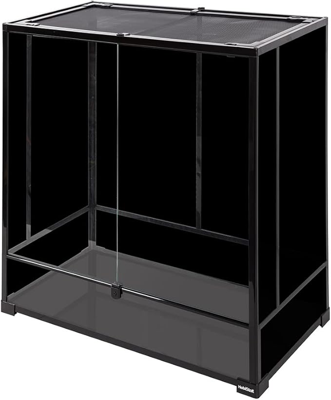 Habistat Glass Terrarium for Reptiles 36"x18"x36" – Stackable Reptile Enclosure for Inverts & Amphibians with Lock & Waterproof Base, Ideal Terrarium Tank for Chameleons, Geckos and Bioactive Setups