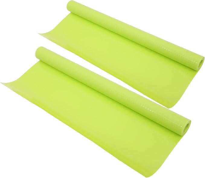 ORFOFE 2Pcs Reptile Terrarium Pad Green Non-Absorbent EVA Substrate Carpet Soft Floor Bedding for Snake Habitat and Reptile Cage