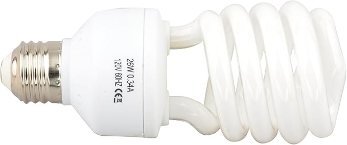 LUCKY HERP 10.0 UVB Fluorescent Desert Terrarium Lamp Bulb,E26,Screw Thread,26 Watts