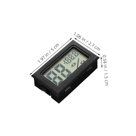 5pcs Indoor Digital Hygrometer and Compact Room Humidity Gauge for Home Portable Measurement Tool for Reptiles Greenhouse and Plants