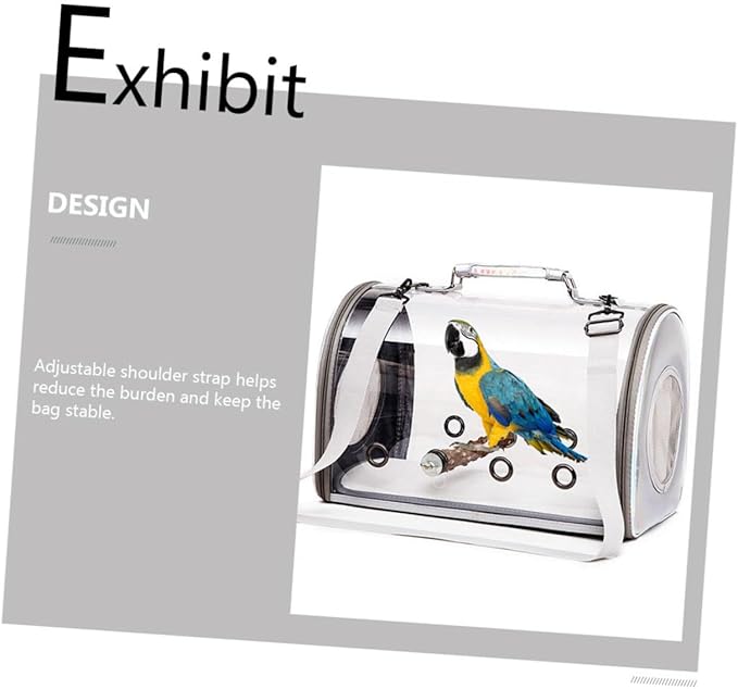 POPETPOP Capacity Parrot Carrier Bag Bird Backpack Carrier Shoulder Pouch for Travel