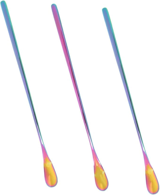 POPETPOP 3pcs Leopard Gecko Food Scoop Reptile Spoons for Wet Food Feeding Tool