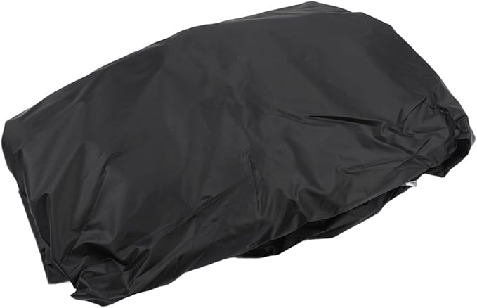 Triangle Rabbit Hutch Cover, Outdoor Guinea Pig Cage Protector, Heavy Duty 210D Oxford Cloth, Windproof Dust Cover with Clear Front Folding, Weather Resistant S(black 180x52x86cm)