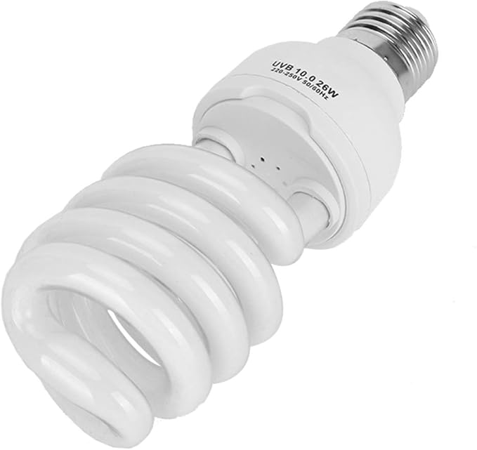 Akozon 26W Energy Saving UVB Light for Reptiles, Lizards, and Plants Sunlight Lamp (10.0 (Suitable for Desert Type))