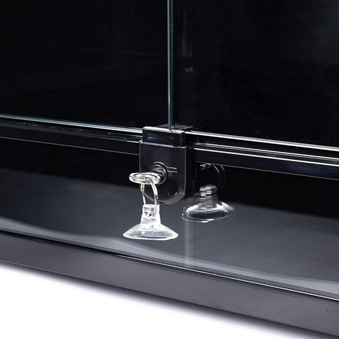 Habistat Glass Terrarium for Reptiles 36"x18"x36" – Stackable Reptile Enclosure for Inverts & Amphibians with Lock & Waterproof Base, Ideal Terrarium Tank for Chameleons, Geckos and Bioactive Setups