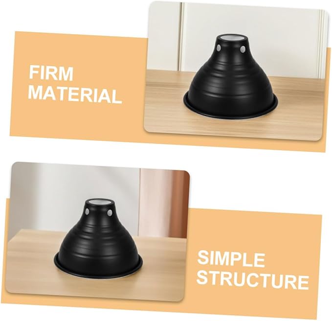 TEHAUX 3Pcs Heat Lamp Shade for Reptiles Insulation Lampshade Reflective Design for Improved Lighting Various Reptile Cages Easy Installation for Pet Stores and Homes