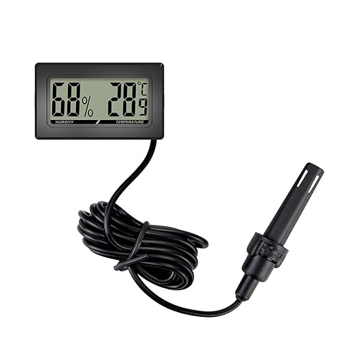 Practical Digital Hygrometer Thermometer for Vivariums and Incubators with Accurate Measurements and Humidity for Eggs and Humidity Control