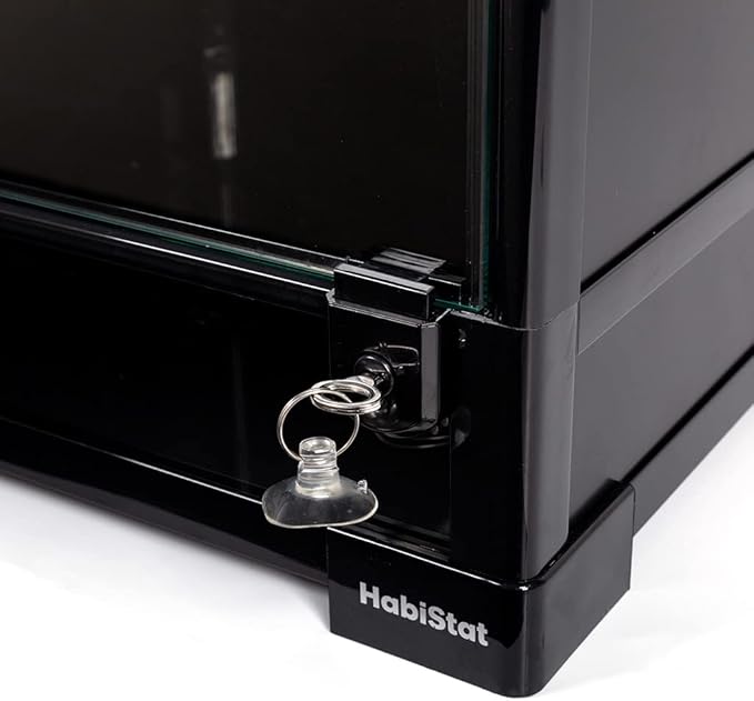 Habistat Glass Terrarium for Reptiles 18"x18"x18" – Stackable Reptile Enclosure for Inverts & Amphibians with Lock & Waterproof Base, Ideal Terrarium Tank for Chameleons, Geckos and Bioactive Setups