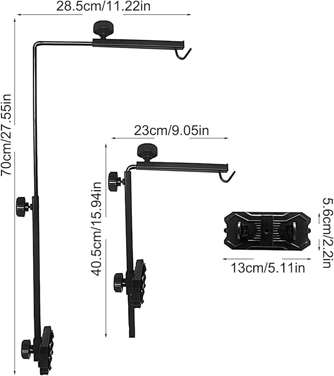 Reptile Glass Mount Lamp Stand, Reptile Light Stands Adjustable, Adjustable Heat Light Fixture Holder, Aquariums Hunging Lights Stand | Adjustables Small Reptiles Dome Lamp Bracket For Tortoise