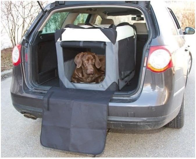 Kerbl Travel Box Journey, 70 x 52 x 52 cm, Grey/Beige