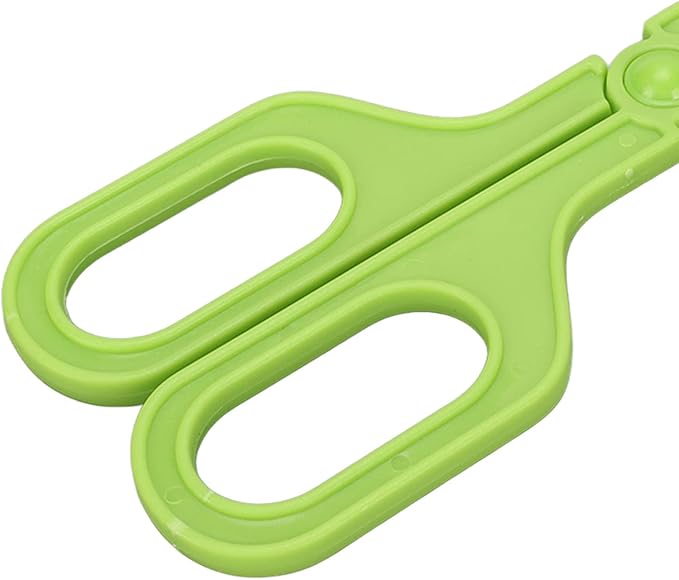 Reptile Feeding Clamp, Amphibian Terrarium Feeding and Cleaning Tool Reptile Poop Scoop, Multipurpose Reptile Feeding Claw Collector Reptile Feeding Clip with Vents for Tortoise Lizard Spider(Green)