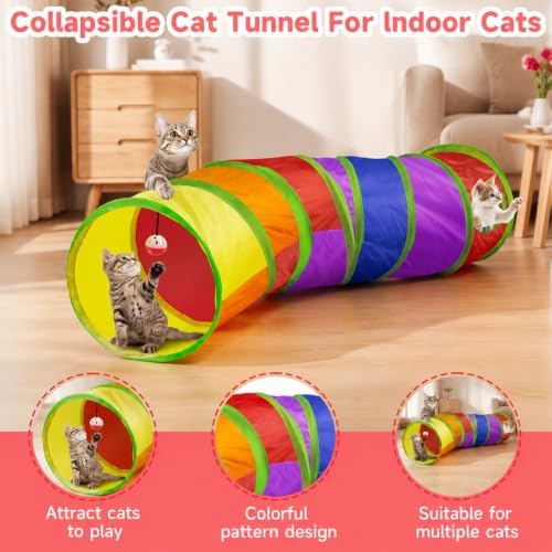 AILUKI 33PCS Cat Toys Variety Pack for Indoor Cats, Kitten Toys Cat Tunnel - Image 7