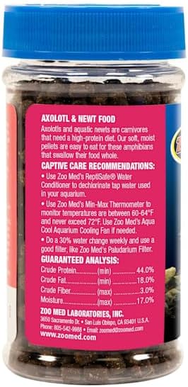 Zoo Med Axolotl & Aquatic Newt Food, 2 oz.