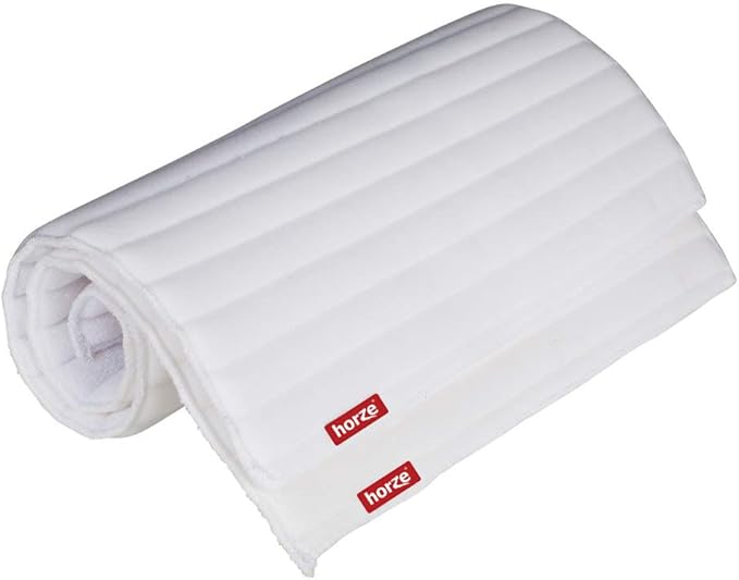 HORZE Rear Leg No Bow Equine Standing Wraps Pair - Off-White - Pony