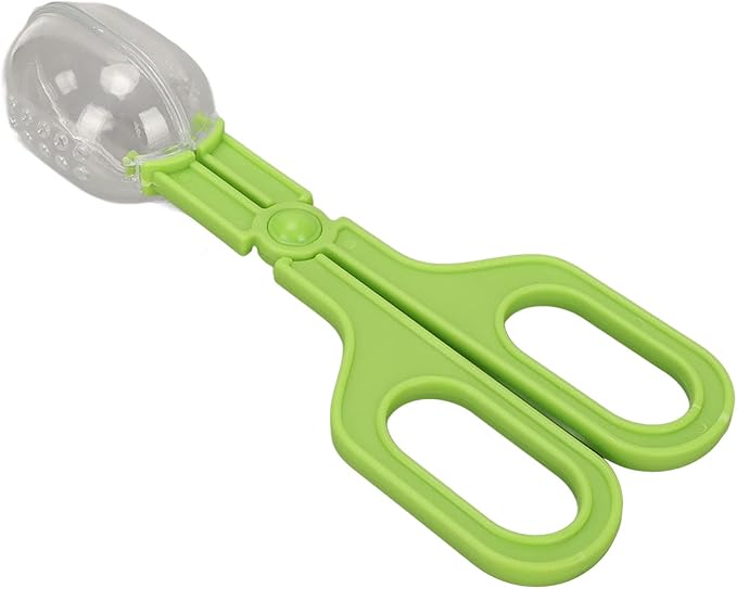 Acouto Reptile Tongs Reptile Clamp and Tool Poop Scoop with Lizard Stainless Steel Tweezers Pet SuppliesReptiles & AmphibiansTerrariums (Green)