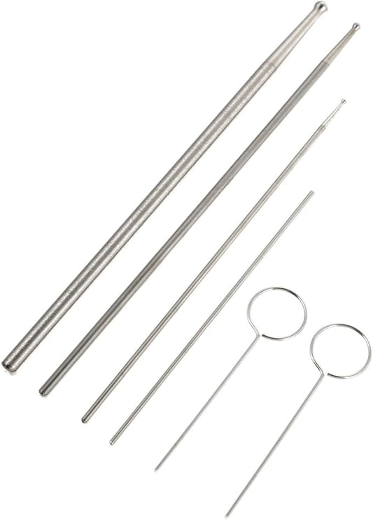 ibasenice 1set Stainless Steel Gender Probe for Snakes and Reptiles Easy Use Sexing Tool for Accurate Detection Stainless Steel Design for Use