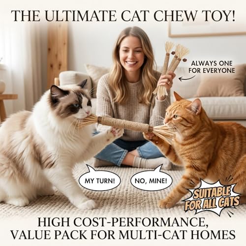 3 Pack Silvervine Cat Chew Sticks - Natural Kitten Toy for Cats - Image 6