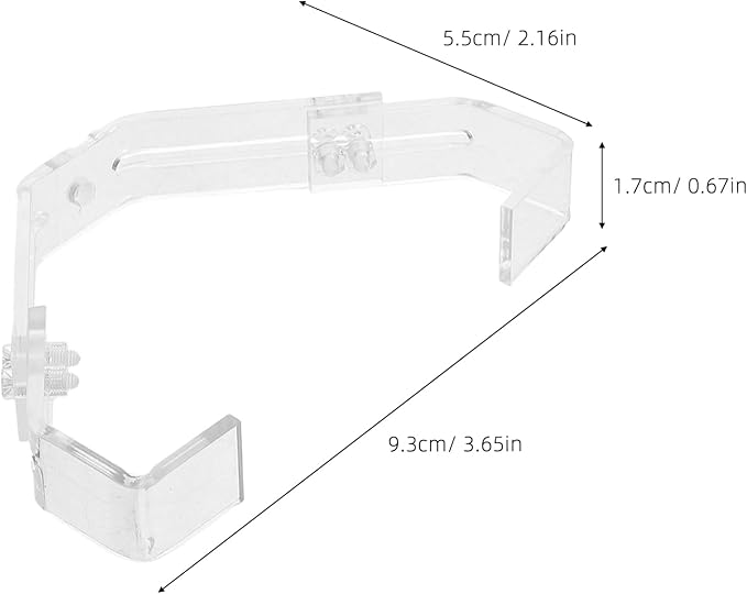 Toyvian 2pcs Aquarium Lamp Bracket for Reptiles and Aquariums Light Holder Clip for Terrariums Secure Fixation for Glass Tanks Lighting