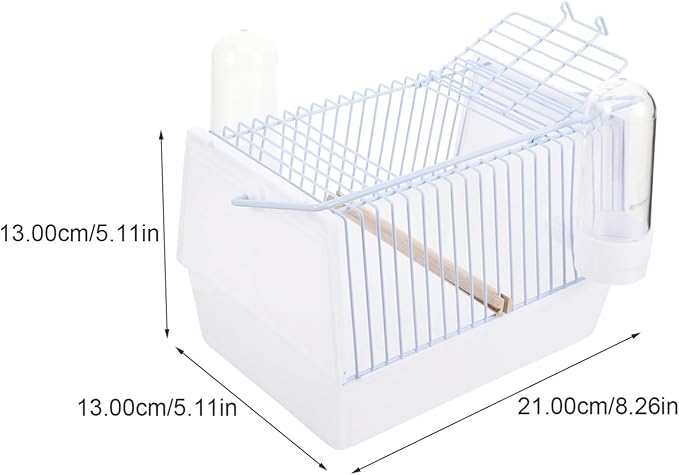 Generic 1set Portable Bird Carrier Cage for Birds Lightweight Travel Cage for Parrots for Outings Hiking Shopping Metal Design